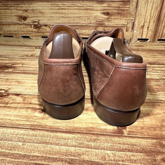 Allen Edmonds Loafers Shoes Sz 9 D Men Brown Urbino Made In Italy - Picture 5 of 7